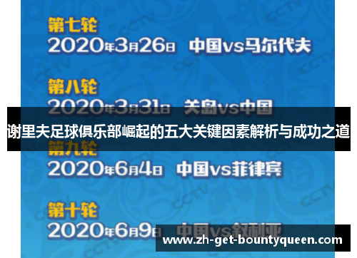 谢里夫足球俱乐部崛起的五大关键因素解析与成功之道 谢里夫足球俱乐部崛起的五大关键因素解析与成功之道